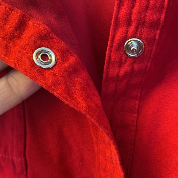 Dressbarn Riveted Red Top - Picture 11 of 11